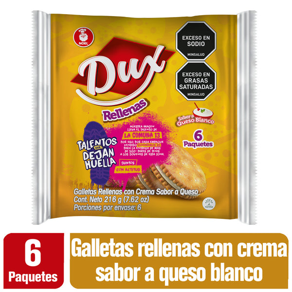 GALLETA DUX 216G RELLENAS